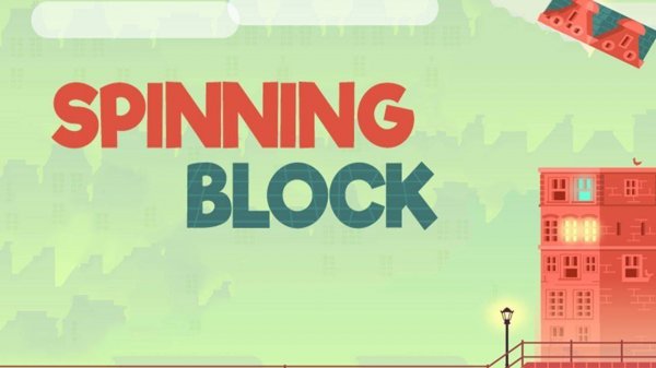 Spinning Block Stacking Game