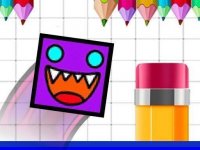Geometry Jump Sketchy Online Arcade Game