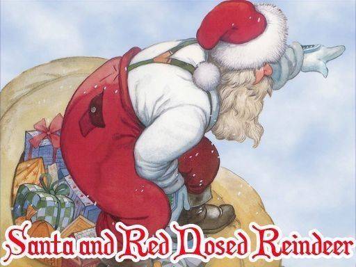 Santa and Red Nosed Reindeer Puzzle Game