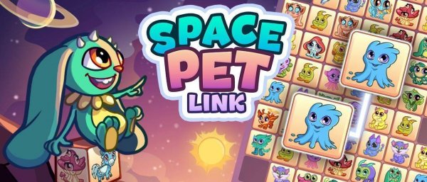 Space Pet Link - Cute Alien Puzzle Game