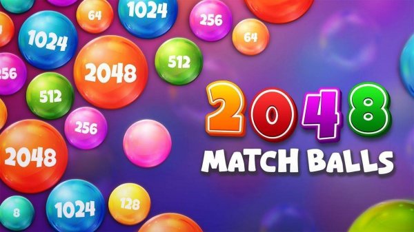 2048 Match Balls Puzzle Game