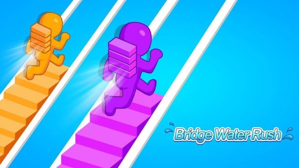 Bridge Water Rush - Bridge Builder Race Game