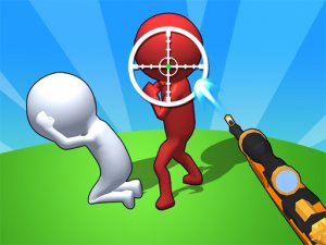 Stickman Western Aiming Game